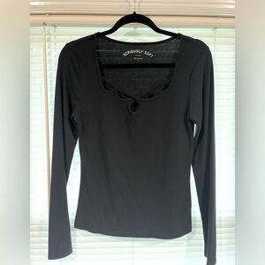 Keyhole Long Sleeve Shirt